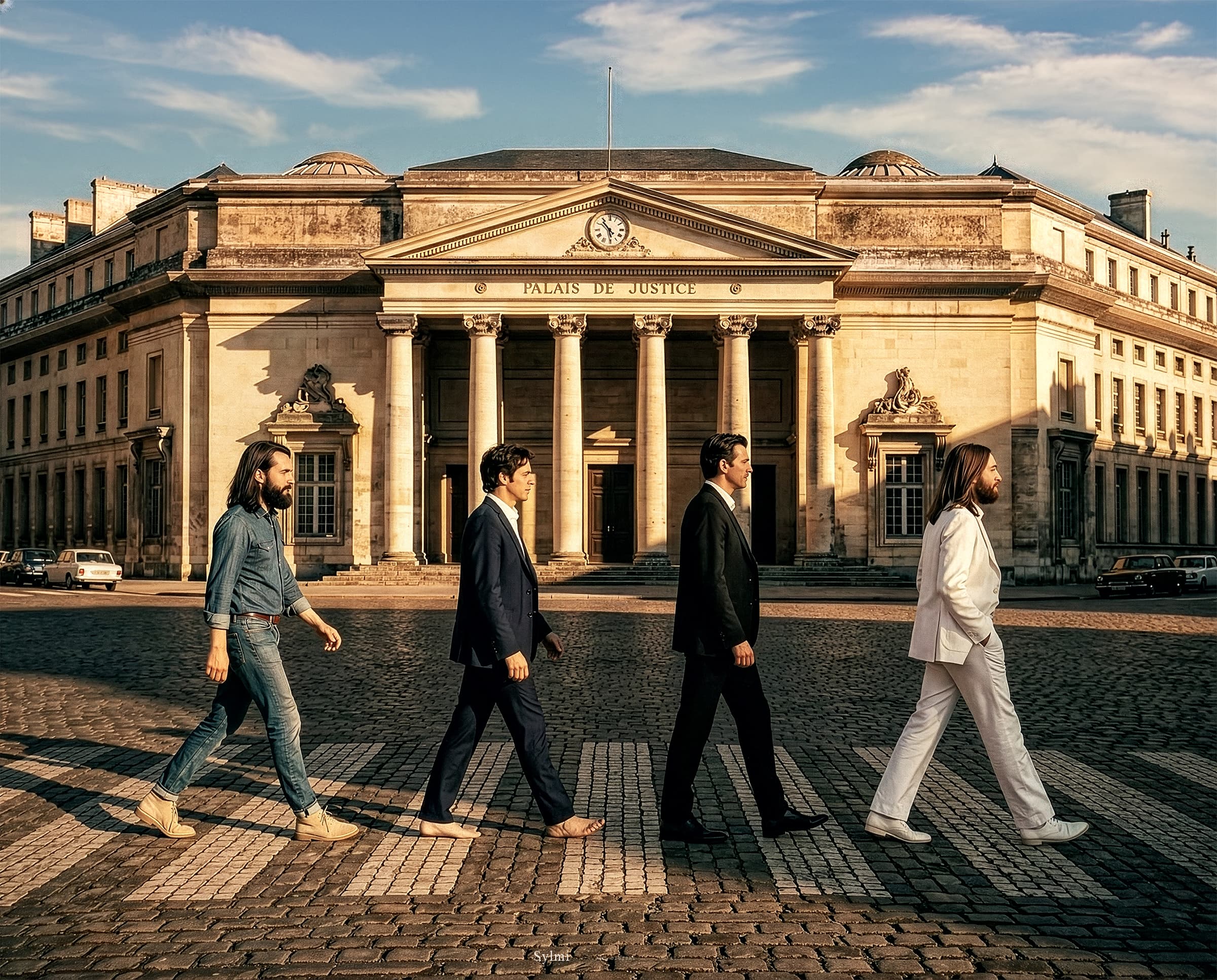 The Beatles à Caen — sylmi-beatles-caen-abbey-road-wide-angle-courthouse-04 par Sylmi
