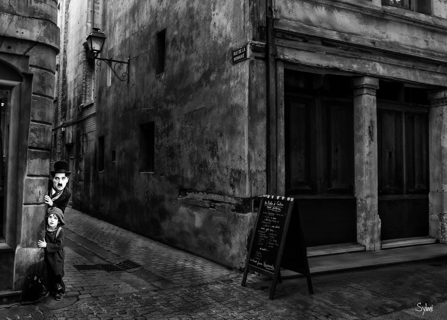 Charlie Chaplin Rue de la Monnaie Caen