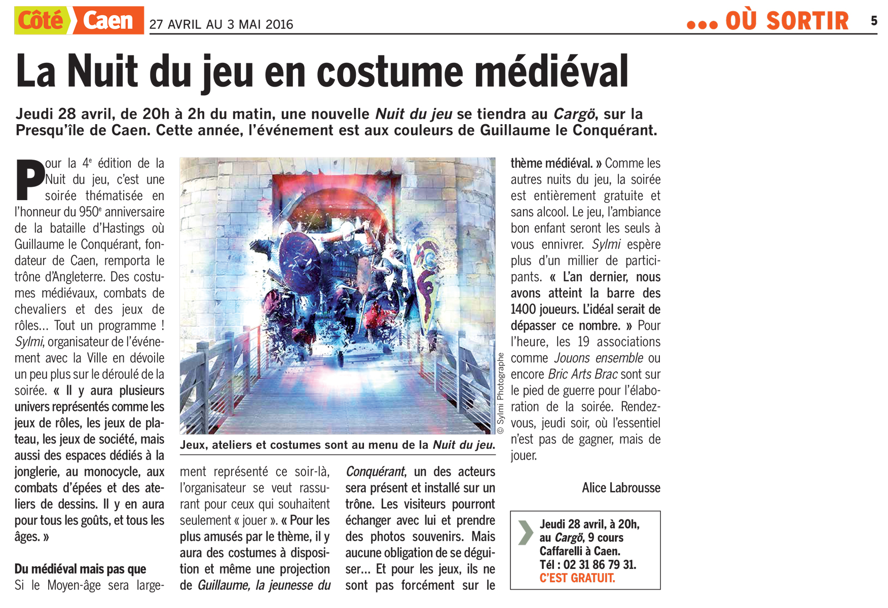 Côté Caen — La Nuit du Jeu