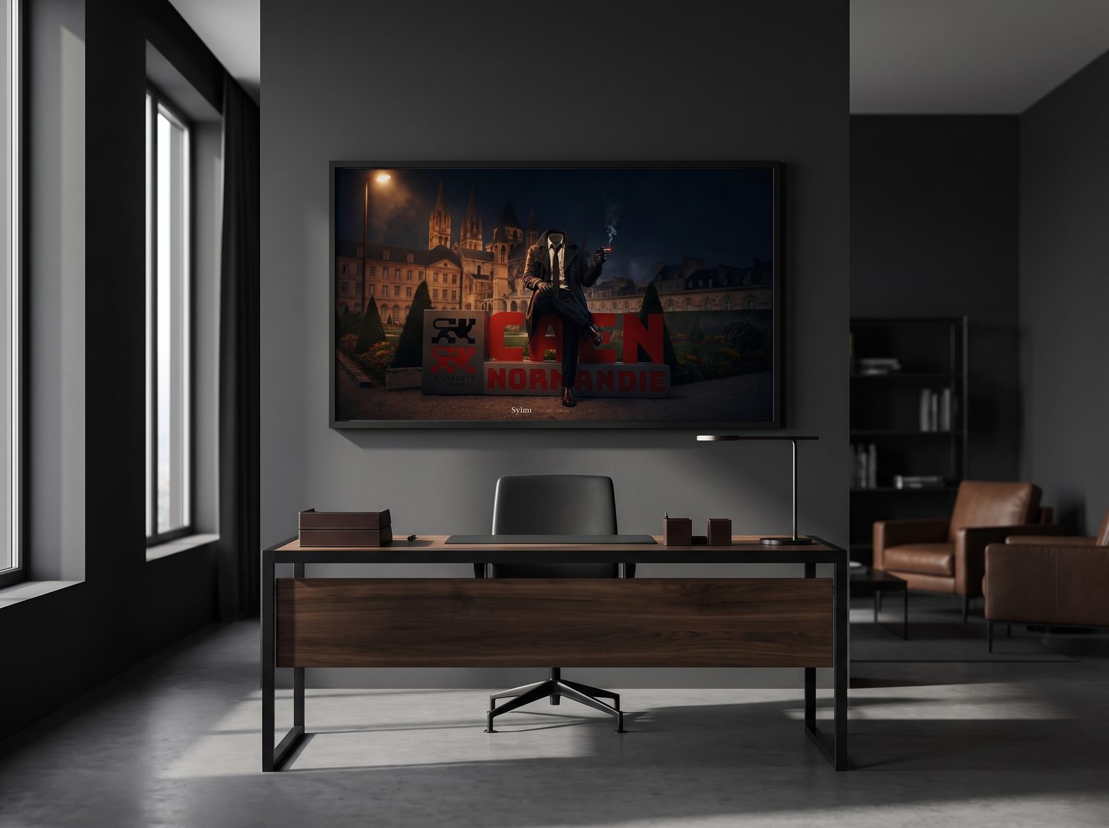 L'Homme Invisible — sylmi-homme-invisible-nocturne-01-bureau par Sylmi