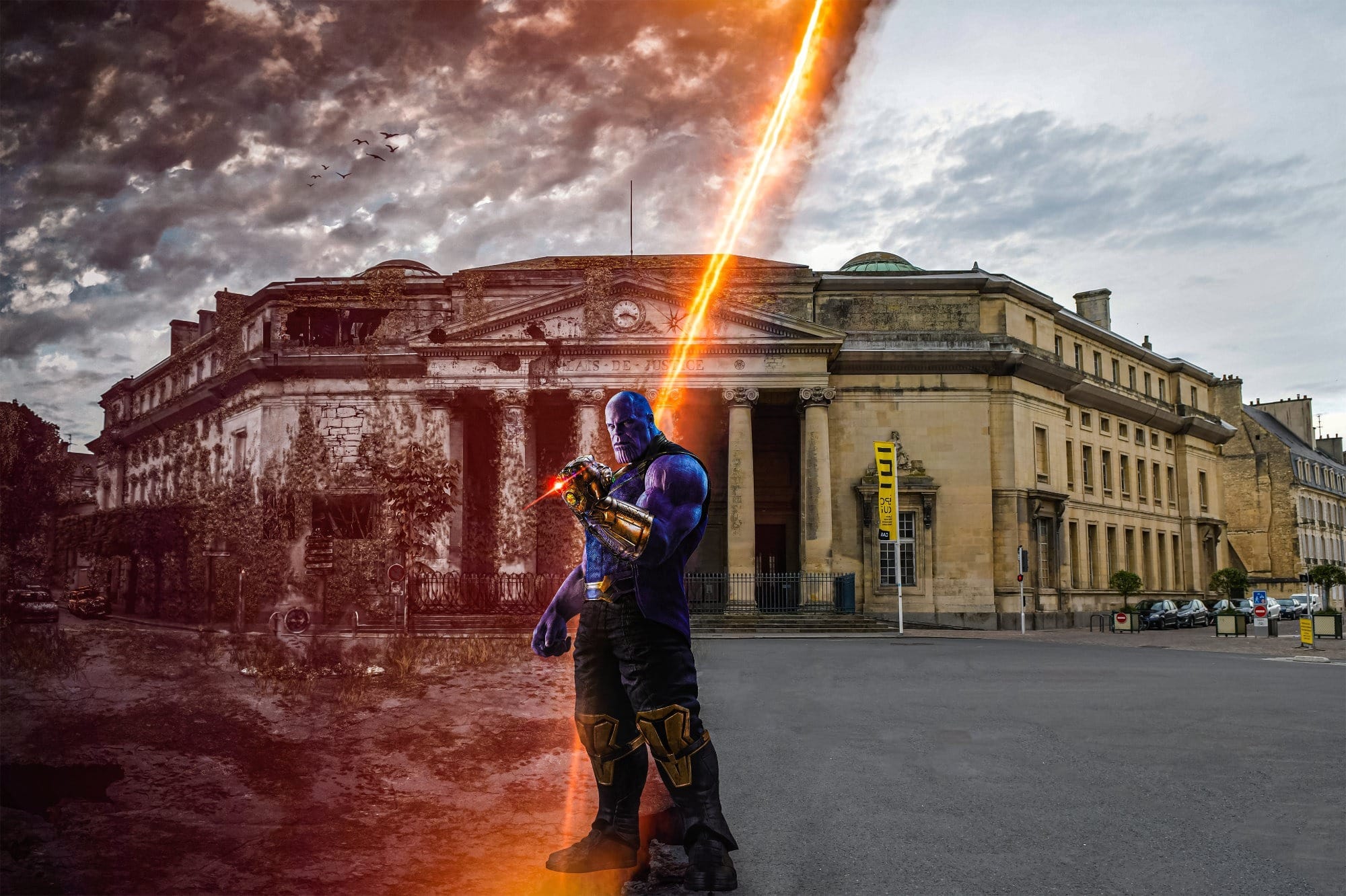 Thanos à Caen (Caen) — création art digital par Sylmi